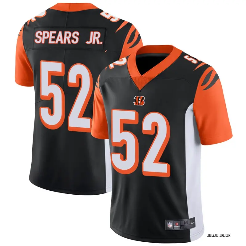 Men's Marcel Spears Jr. Cincinnati Bengals 100th Vapor Jersey - Black ...