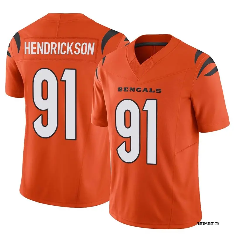 Men's Nike Trey Hendrickson Black Cincinnati Bengals Team Game Jersey