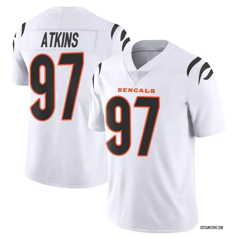 Nike Cincinnati Bengals #97 Geno Atkins Black Team Color Men's Stitched NFL  100th Season Vapor Limited Jersey